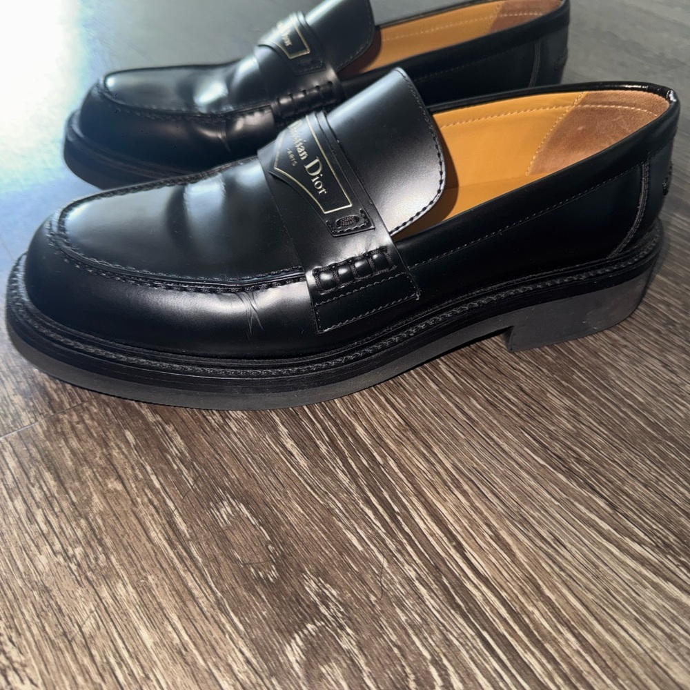 Dior Men's Elegant Black Slip-On Loafers